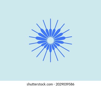 Gema vectorial, diamante de la plantilla de diseño del logotipo de formas abstractas. Creativa joya plana, sol, estrella minimalista marca de símbolo logotipo.