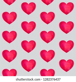 vector gem heart seamless texture color love pink vacation textile ritual texture abstract holiday background scene fabric red tissue stone glow heart material passionate loving marriage affection con