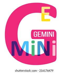 Vector Gemini . Broken text