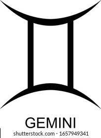 Vector of gemini zodiac sign