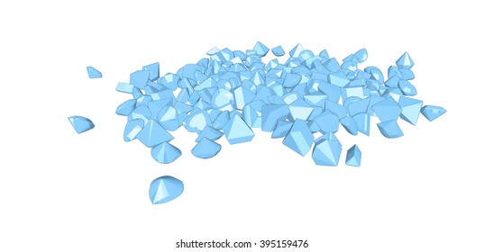 Vector. Gems on white background.