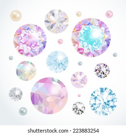 Vector gems set