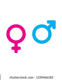Vector gender icons.
