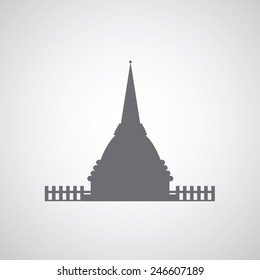 vector general pagoda design symbol  