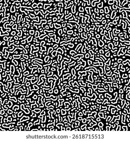 Vector Generative algorithm psychedelic background. Reaction-diffusion or turing pattern formation. Organic lines in memphis. Unique texture of homogeneous, uniform state in biological organisms.