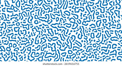 Vector Generative algorithm psychedelic background. Reaction-diffusion or turing pattern formation. Organic lines in memphis. Unique texture of homogeneous, uniform state in biological organisms.