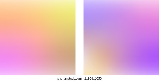 Vector gentle gradient. Set of delicate square backgrounds. To create stories. Media. Web.