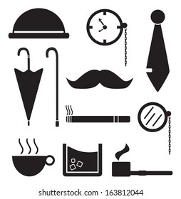 Vector gentlemen set 