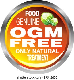 VECTOR Genuine Food Emblem