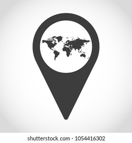 Vector geolocation sign.  location map pointer. 