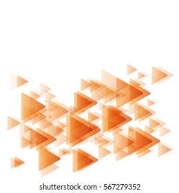 vector geometric, abstract background with arrows in progress