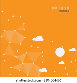 Vector geometric abstract  background. Colorful triangles theme