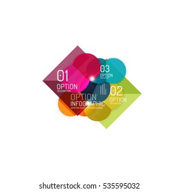 Vector geometric abstract background, colorful elements
