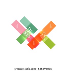 Vector geometric abstract background, colorful elements
