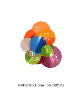 Vector geometric abstract background, colorful elements