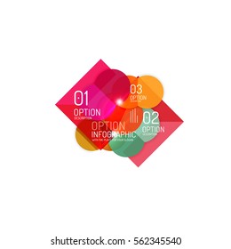 Vector geometric abstract background, colorful elements