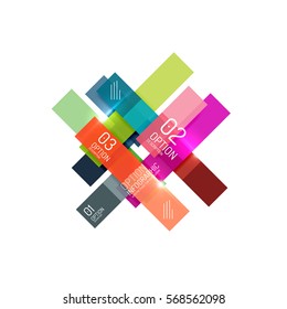 Vector geometric abstract background, colorful elements