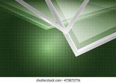 Vector geometric abstract background green