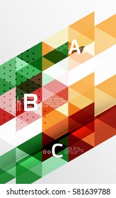 Abstrakter Vektorhintergrund, minimalistisches Design mit Optionstext