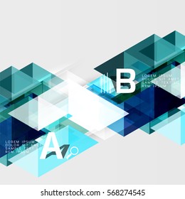 Vector geometric abstract background with option infographic