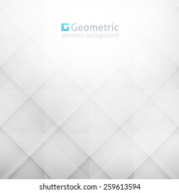 vector geometric abstract background with rhombus shapes, light blue color