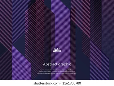 Vector geometric abstract background with squares and lines