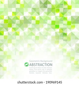 vector geometric abstract background with squares and triangles