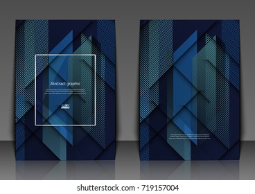 Vector geometric abstract background with squares and lines. Flyer template with abstract background. Eps10 Vector illustration.