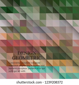 Vector geometric abstract background with triangles and lines.