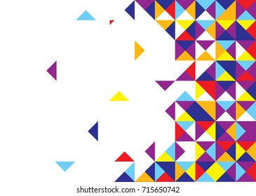 vector geometric abstract background with triangles on background