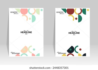 Vector geometric abstract background. Unique style. for paintings, billboards, posters, or covers