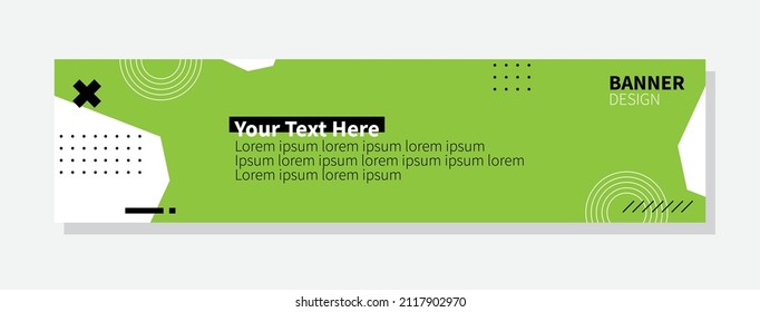 Vector Geometric Abstract Banner Design Web Template