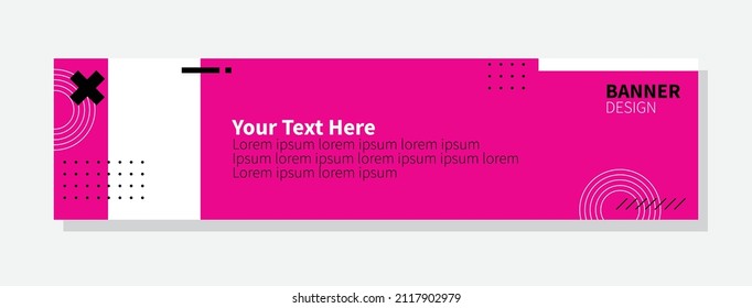 Vector Geometric Abstract Banner Design Web Template