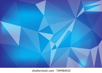 Vector Geometric abstract Blue background