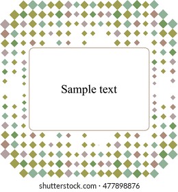 Vector geometric abstract card. Abstract background.