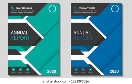 Vector Geometric Abstract Cover,Annual Report Book, Brochure, Newsletter for Corporate, Company, Business Template