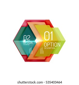 Vector geometric abstract infographic background template for workflow layout, diagram, number options or web design