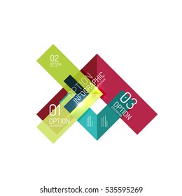 Vector geometric abstract infographic background template for workflow layout, diagram, number options or web design