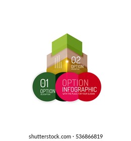 Vector geometric abstract infographic background template for workflow layout, diagram, number options or web design