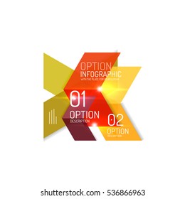 Vector geometric abstract infographic background template for workflow layout, diagram, number options or web design