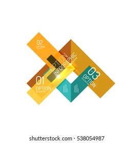 Vector geometric abstract infographic background template for workflow layout, diagram, number options or web design