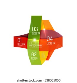 Vector geometric abstract infographic background template for workflow layout, diagram, number options or web design