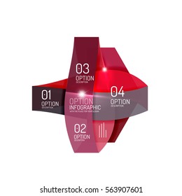 Vector geometric abstract infographic background template for workflow layout, diagram, number options or web design