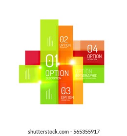 Vector geometric abstract infographic background template for workflow layout, diagram, number options or web design