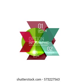 Plantilla de fondo de infografía abstracta geométrica vectorial para diseño de flujo de trabajo, diagrama, opciones de número o diseño web