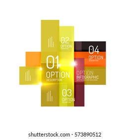 Vector geometric abstract infographic background template for workflow layout, diagram, number options or web design
