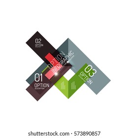 Vector geometric abstract infographic background template for workflow layout, diagram, number options or web design