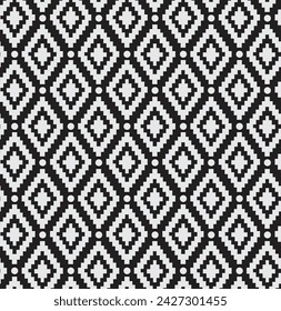 Vektor Geometrische IKAT Abstrakte Muster Kreis Teppich Muster Einfache Geometrische Muster Zusammensetzung Beste Verwendung in Web Design Visitenkarte Einladung Poster Textil Print Home Textil Hemd Kleid Wurf Pille