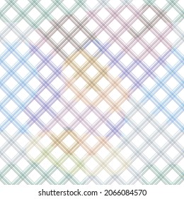Vector geometric abstract pattern in pastel light colors, diagonal square with color spots for fabric design, tile, scarf,