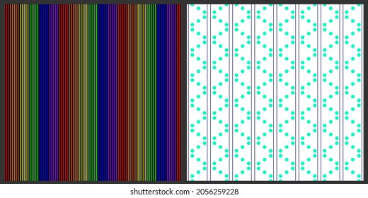 Vector geometric, abstract pattern. Unique set of backgrounds. A combination of a combination of bright colors on a white isolated background. 